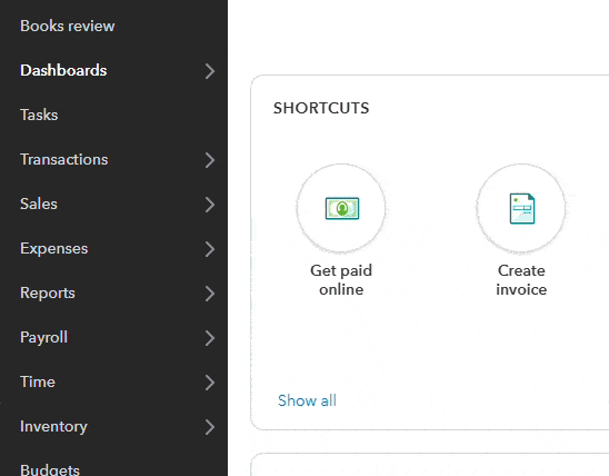 QuickBooks chart of accounts step 1 QuickBooks chart of accounts step 1