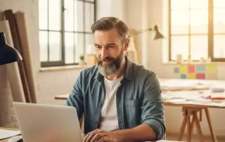 Confident small business owner